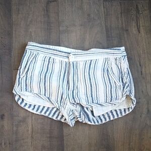 ANTHROPOLOGIE FREE PEOPLE COTTON STRIPED SHORTS WOMANS 4